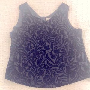 Ann Taylor velvet print shell